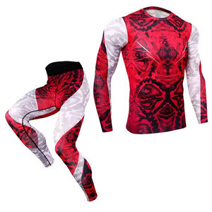 Ensembles de compression pour hommes de haute qualité fabriqués au Pakistan, vente chaude, faible MOQ, respirants, séchage rapide - Product Image 4