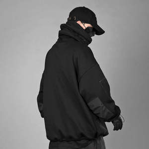 Sudadera con Capucha Personalizada al por Mayor de Alta Calidad con Logotipo Gráfico, Sudadera de Algodón Grueso, Estilo Oversize, Lavado Ácido, Sudadera Ninja para Hombre - Product Image 3