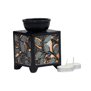 Handmade Natural Shining Soapstone Aroma Oil Burner <b>Diffuser</b> Curved Face Design for Hotel Use Tabletop Birthday Gifts Item - Product Image 2