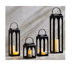 Farol de latón antiguo estilo marroquí, tamaño grande, portavelas decorativo para iluminación de jardín, hogar, interior y exterior. - Product Image 6