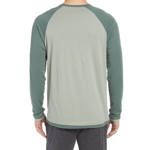 T-shirt à manches longues pour homme, coupe classique, style streetwear, été, décontracté, respirant, logo sur le devant, vêtements décontractés, doux - Product Image 2