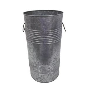 กระถางต้นไม้หรูหราสำหรับตกแต่งบ้าน กระถางดอกไม้สำหรับภายในและภายนอกอาคาร ขายส่ง กระถางเหล็กทรงกลมเคลือบออกไซด์ ขนาดกลาง หรูหรา - Product Image 3