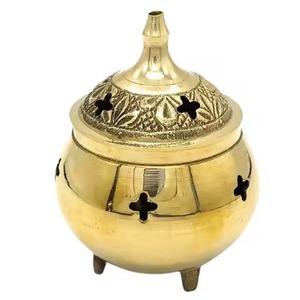 High On Trend Premium Brass Incense <b>Burner</b> Meditation Church Worship Prayer Room Decoration Use Incense <b>Burner</b> - Product Image 4
