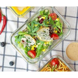 Lot de 10 boîtes de conservation alimentaire en verre hermétiques avec couvercles, compatibles micro-ondes et congélateur, boîtes à bento pour repas préparés, micro-ondes - Product Image 5