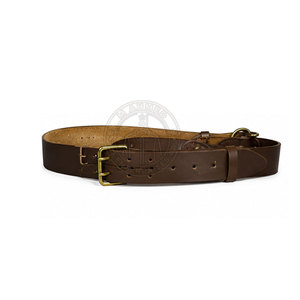 เข็มขัดหนังแท้แบบ Sam Browne ราคาส่ง พร้อมหัวเข็มขัดเหล็กผิวเรียบ สไตล์ลำลอง - Product Image 2