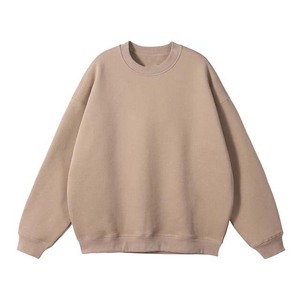 Suéter Clásico de Gran Tamaño con Cuello Redondo, Color Sólido, Tejido de Algodón, para Hombre, Otoño, Casual, Corte Regular - Product Image 5