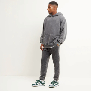 High Quality Custom Essentials Hoodie Manufacturers Heavy Weight French Terry 500gsm <b>Zip</b> <b>up</b> <b>Cropped</b> Boxy Hoodie Basics - Product Image 6