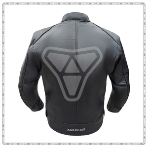 Blouson en cuir grande taille pour homme, haute qualité, nouvelle collection, coupe-vent, fermeture éclair, respirant, pour moto et course automobile - Product Image 4