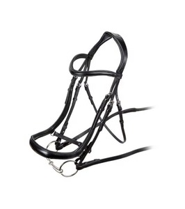 Têtière en cuir western de qualité supérieure, réglable et durable, pour cheval, avec rênes personnalisées, pour l'équitation, l'entraînement, les concours, le polo et la personnalisation - Product Image 4