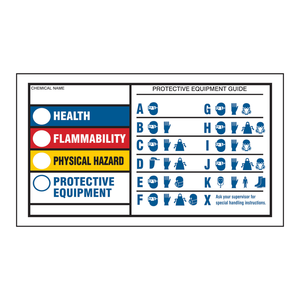 Étiquettes de sécurité Brady NFPA durables, gaufrées, adhésives, pour les signes de risque chimique en laboratoire - Product Image 2