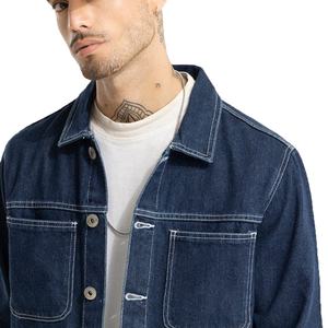 Nouvel arrivage Blouson bombardier en jean personnalisé unisexe Style formel ample col rond motif camouflage enduit OEM Service printemps - Product Image 5