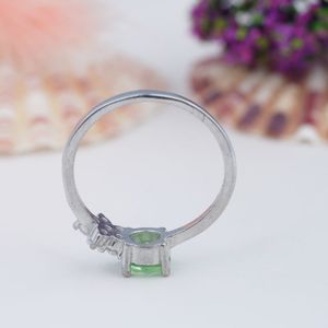 แหวนแต่งงานเงินแท้ 925 ชุบโรเดียม ประดับด้วยมอยส์ซาไนต์คุณภาพสูง สำหรับผู้หญิง พร้อมอัญมณีประจำเดือนเกิด เครื่องประดับชั้นดี - Product Image 5