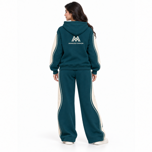 Conjunto de Sudadera con Capucha y Pantalones Deportivos Oversize Personalizados con Lavado Ácido, Ligeros, 100% Algodón, Estilo Urbano, MANGOES FASHION, Ecológicos - Product Image 3