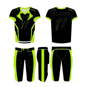 Nuevo Jersey de Fútbol Americano Personalizado, Transpirable, de Poliéster que Absorbe la Humedad, Servicio OEM, Manga Corta, Nombre del Equipo, Envío Inmediato - Product Image 3