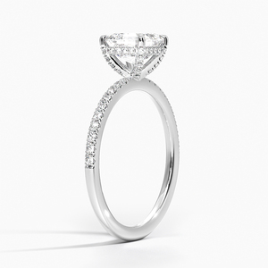 BOJ <b>Ring</b> 095 Asscher Cut 925 <b>Silver</b> Halo Stone Prong Setting <b>Solitaire</b> Diamond <b>Ring</b> 2ct D Color VVS1 Moissanite GRA Certified - Product Image 2