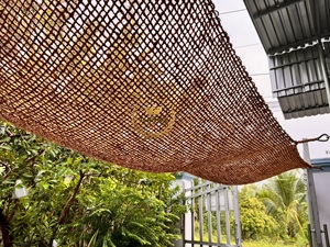 Voile d'ombrage en fibre de coco naturelle de taille personnalisée très solide et durable fabriquée au Vietnam - Product Image 2