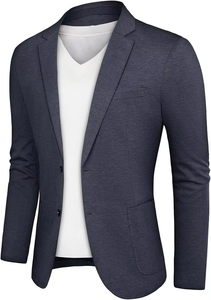 Veste de Costume Décontractée et Professionnelle pour Homme, Col en V, Anti-Plis, en Spandex/Polyester, Conception Personnalisée, Vente en Gros, Usage Quotidien - Product Image 4