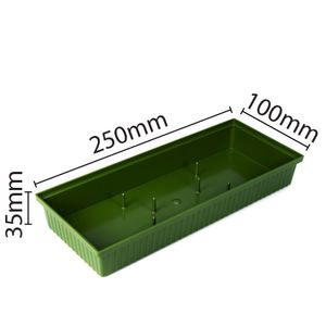 Bandeja Floral Rectangular Ligera de Plástico FT-S250L para Arreglos Florales, Verde Claro, 25.5cm(L) X 11.5cm(W) X 37cm(H) - Product Image 1