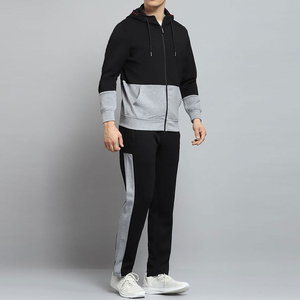 Ensemble de survêtement d'hiver pour homme avec capuche, en tissu extensible, confortable, pour le jogging, de haute qualité, léger, avec taille élastique - Product Image 2