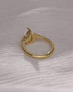 Diamante Cultivado en Laboratorio Marquise de Alta Calidad, Oro Amarillo/Rosa/Blanco de 14/18 Quilates, Certificado IGI, Diseño Elegante para la Vida Diaria, Bodas y Fiestas - Product Image 3