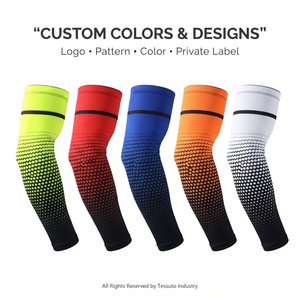 Manchons de cyclisme personnalisés, protection UV, manchons de compression sportifs respirants, logo personnalisé, OEM ODM, faible MOQ, fabricant - Product Image 4
