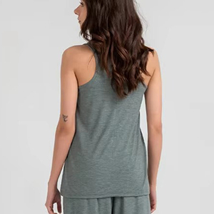 Débardeur en coton respirant pour femme, couleur unie, léger, sans manches, avec design personnalisé disponible - Product Image 6