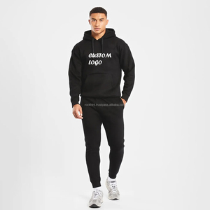 Conjunto Deportivo Personalizado de Invierno, 100% Algodón, para Hombre y Mujer, Transpirable, 350-450 GSM, Sudadera con Capucha y Pantalones Jogger, con Bordado y Estampado - Product Image 5