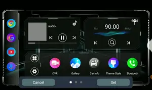 Otomatik elektronik güç akustik sürücü 10.1 ''Android ekran Bluetooth GPS Stereo amplifikatör CarPlay ile araç DVD oynatıcı akıllı oyuncu