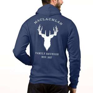 Sudadera con capucha de esquí azul marino con cremallera completa y logotipo personalizado, forro polar cálido, chaqueta con capucha para invierno, ropa deportiva, abrigo suave y grueso para exteriores - Product Image 4