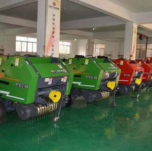 <b>Green</b> & Red Mini Round Pine Straw Baler Machine for Sale/Wheat Straw Baling Machine Affordable Price - Product Image 3