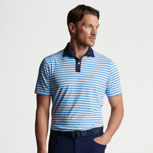 เสื้อโปโลสำหรับผู้ชายเสื้อโปโลลายขวางขนาดใหญ่พิเศษพิมพ์ลายกราฟิกออกแบบโลโก้ได้ตามต้องการ - Product Image 6