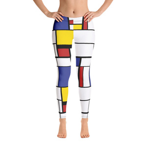 เลกกิ้งโยคะผ้าสแปนเด็กซ์สำหรับผู้หญิงเอวกลางยืดหยุ่นได้หลากสี - Product Image 3