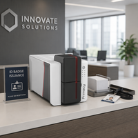 Imprimante de cartes d'identité à sublimation thermique Primacy2 pour cartes de membre, cartes IC, cartes de sécurité sociale Evolis