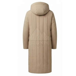 New Arrival Men's Waterproof Lightweight Long <b>Bench</b> <b>Coat</b> Hooded Winter Full Front Zipper Warm Outdoor Custom Wholesale - Product Image 6