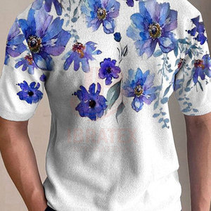 Service OEM, faible MOQ, dernier design, t-shirts à sublimation, manches courtes, col rond, t-shirt à sublimation personnalisé - Product Image 5