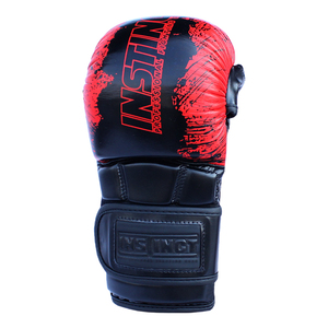 ถุงมือ MMA คุณภาพสูงสำหรับผู้ใหญ่ แบบเปิดฝ่ามือ ครึ่งนิ้ว ทำจากหนัง พร้อมโลโก้สั่งทำได้ - Product Image 3