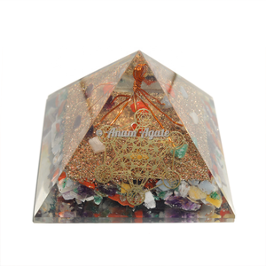 Bán buôn của thiên nhiên khoáng Thiền orgonite Đá Kim tự tháp cho EMF bảo vệ - Product Image 4