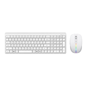 <span class=keywords><strong>Clavier</strong></span> et souris de jeu <span class=keywords><strong>sans</strong></span> <span class=keywords><strong>fil</strong></span> ultra-minces professionnels à 106 touches, combo 2.4G avec récepteur USB pour utilisation au bureau - Product Image 2