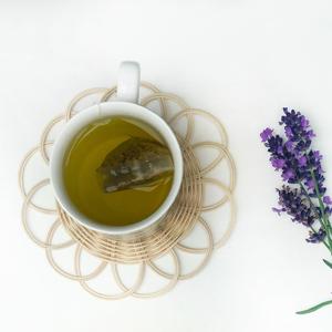 Posavasos de mimbre con flores de estilo Vintage bohemio tejido a mano respetuoso con el medio ambiente tamaño personalizado alfombrilla para taza de té diseño bonito para mesa de cocina decoración del hogar - Product Image 6