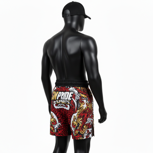 Shorts de karaté et de MMA en polyester + élasthanne, couleur personnalisée, légers, durables, confortables et respirants, prix de gros - Product Image 3