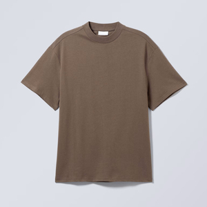 เสื้อยืดคอกลมแขนสั้นทรงโอเวอร์ไซส์ผ้าฝ้ายสำหรับผู้ชาย เสื้อยืดเปล่าสำหรับสกรีนโลโก้ เสื้อยืดขายส่ง - Product Image 5