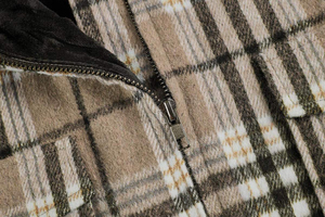 Custom <b>Mens</b> High Quality Yarn Dyed Cotton Plaid Hooded <b>Flannel</b> Shirt <b>Jacket</b> Insulated Eco-Friendly Windproof Streetwear Winter - Product Image 5