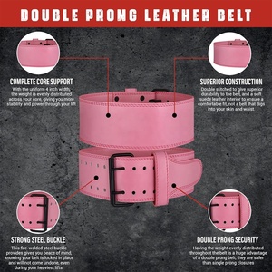 เข็มขัดยกน้ำหนักหนังแบบปรับแต่งได้พร้อมหัวเข็มขัดทนทานมีแผ่นรองที่มั่นคงและโลโก้ส่วนตัว - Product Image 3