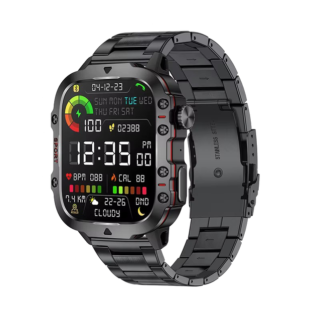 LIGE BW0667 Wholesale Smart Watch Men Blue Tooth Call Heart Rate Fitness Tracker Waterproof Steel Silicone Strap Watch