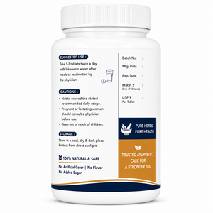 Tabletas de Extracto Herbal para el Cuidado de las Articulaciones MY HERBALS, 500 mg, Fórmula Ayurvédica, Apoyo para la Movilidad y Flexibilidad, Bienestar Diario - Product Image 3