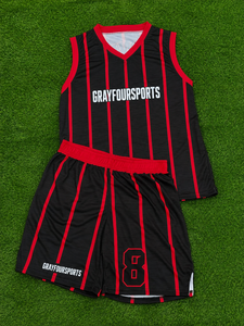 Nuevo Conjunto de Uniforme de Baloncesto Personalizado por Sublimación Rexfit 2026, Jersey y Pantalones Cortos Transpirables sin Mangas Unisex para Equipo - Product Image 1