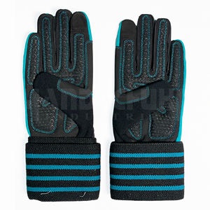 Breathable PU Sport Fitness Training Weightlifting Hand Grips Half Finger Wrist Wrap Gym <b>Gloves</b> for Men Women - Product Image 3
