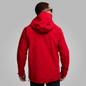 Chaqueta con capucha softshell personalizada para hombre, informal, para exteriores, con cremallera completa, resistente al agua y al viento, con bolsillos utilitarios, ligera. - Product Image 2