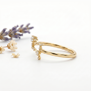 Bague Diamant Gemini, Bijou Astrologique Personnalisé, Cadeau pour les Anniversaires de Mai et de Juin, Énergie des Jumeaux, Tendance Mode 2026 - Product Image 2