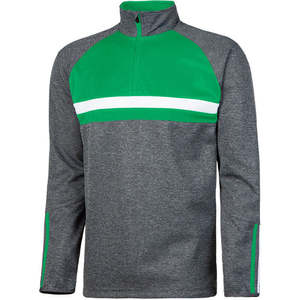 Sweat à capuche oversize à fermeture éclair, avec logo personnalisé, épaules tombantes, style quart de zip - Product Image 4